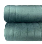 Colcha Botteh Veludo Matelassada Azul Persa – Queen