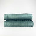 Colcha Botteh Veludo Matelassada Azul Persa – Queen
