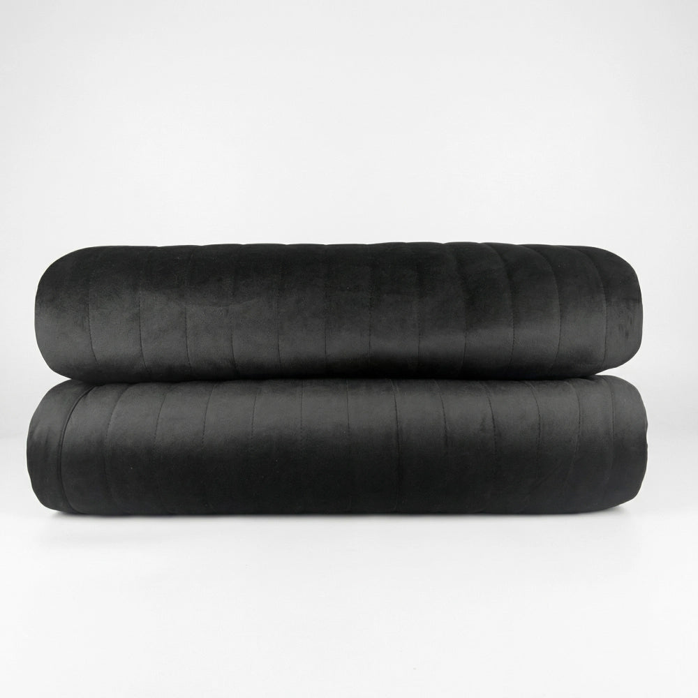Colcha Emperador Veludo Matelassado Preta – Queen