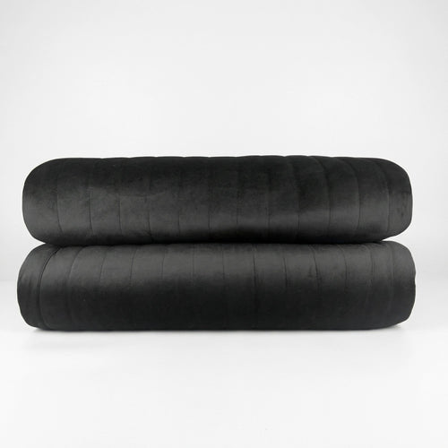 Colcha Emperador Veludo Matelassado Preta – Queen