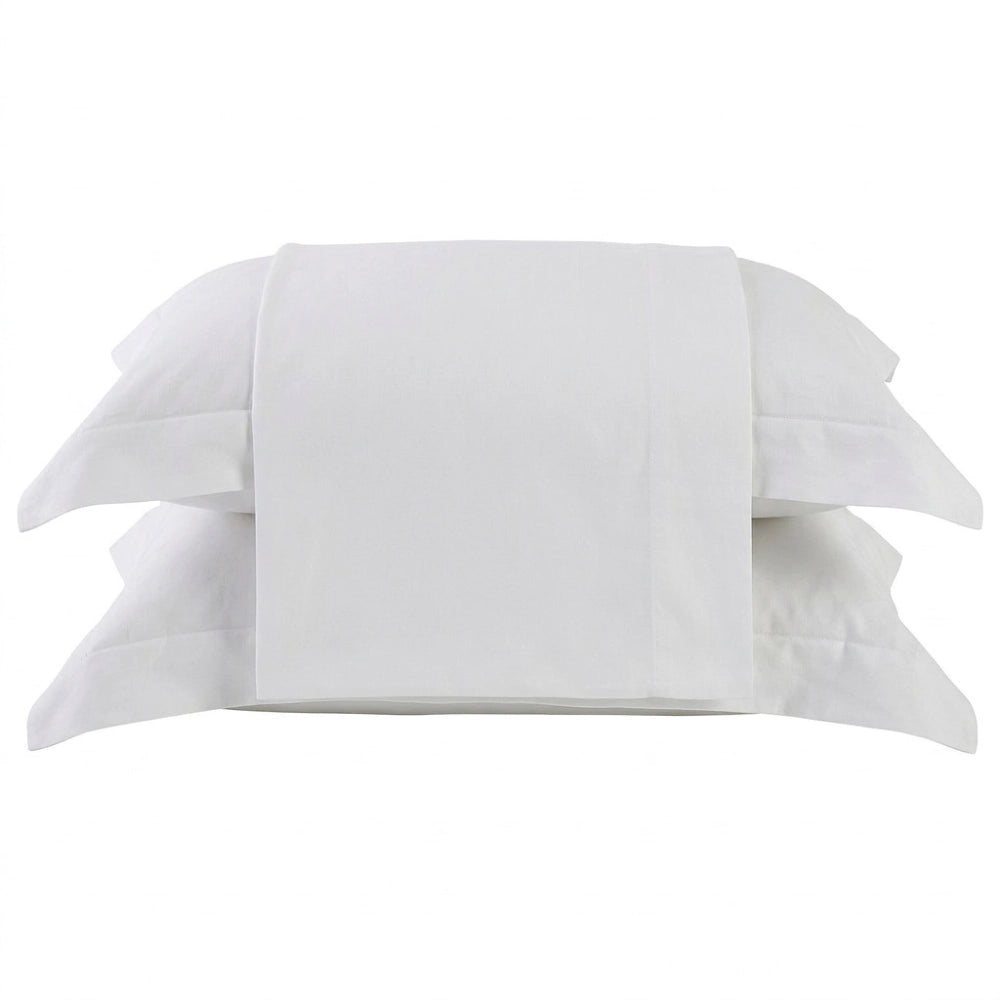 Jg. Lençol Queen 4pcs 300 Fios Bud Vision Branco